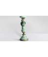 Parrot candle holder Green, Gold