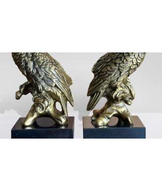 Pair of parrots Antique Gold, Brown