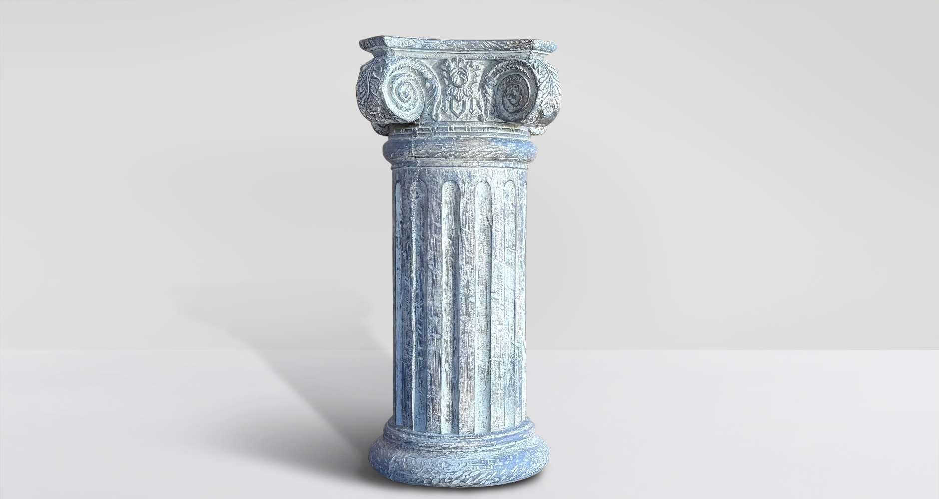 Colonna decorativa grigia