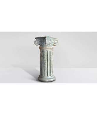 Grande Colonna Decorativa Verde & Oro 5 — Decorazione Luxury | Maison Imperiale