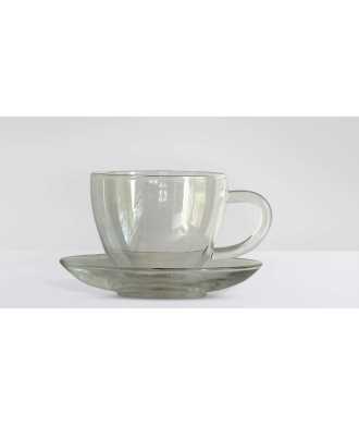 Glass Tea Cup with Saucer 2 —  Decoration Luxury | Maison Imperiale
